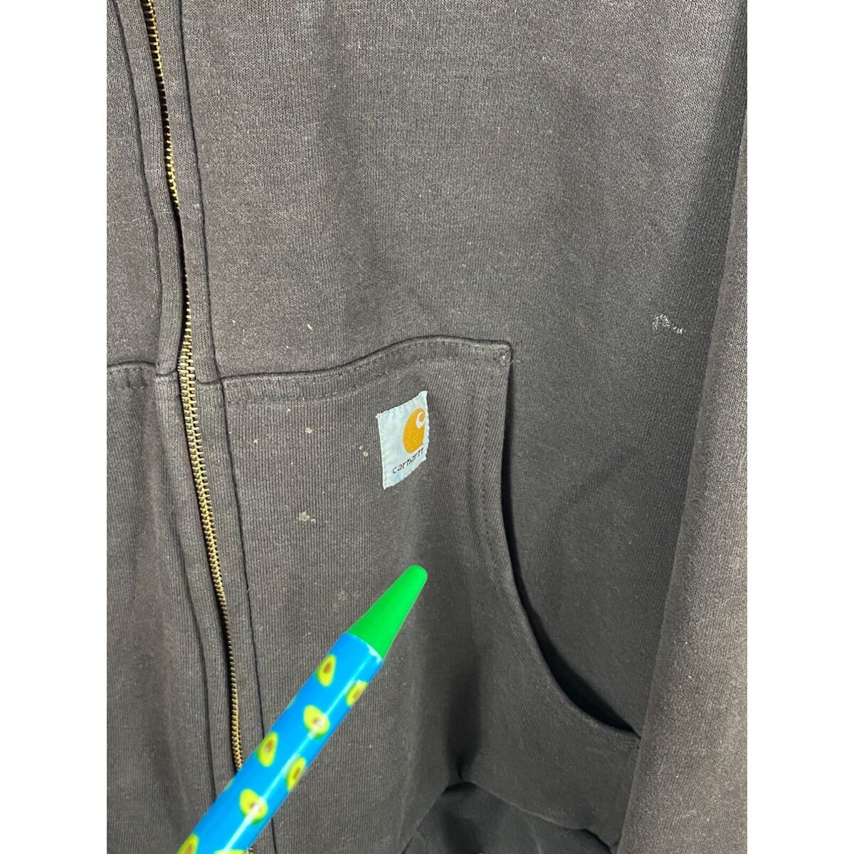 VTG Carhartt J149 DKB Thermal Lined Full Zip Hooded Jacket VTG Carhartt J149 DKB Thermal Lined Full Zip Hooded Jacket