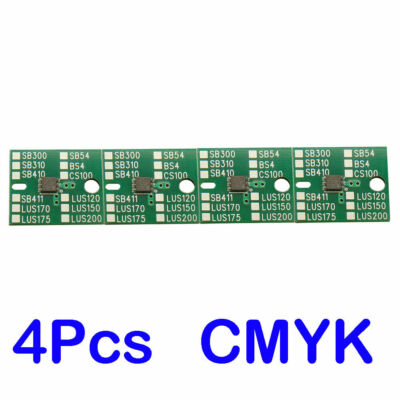 4 Colors (C,M,Y,K) One-time Chip for Mimaki LH100 UJF JFX Cartridge 1000ml