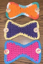 Face Mask Ear Protectors, Ear Savers, Mask Companion set of 3 100 Cotton
