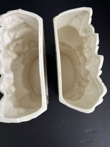 PAIR OF WALL SCONCE/VASES CERAMIC 6X6 PERFECT FOR KITCHEN (442) - Picture 4 of 16