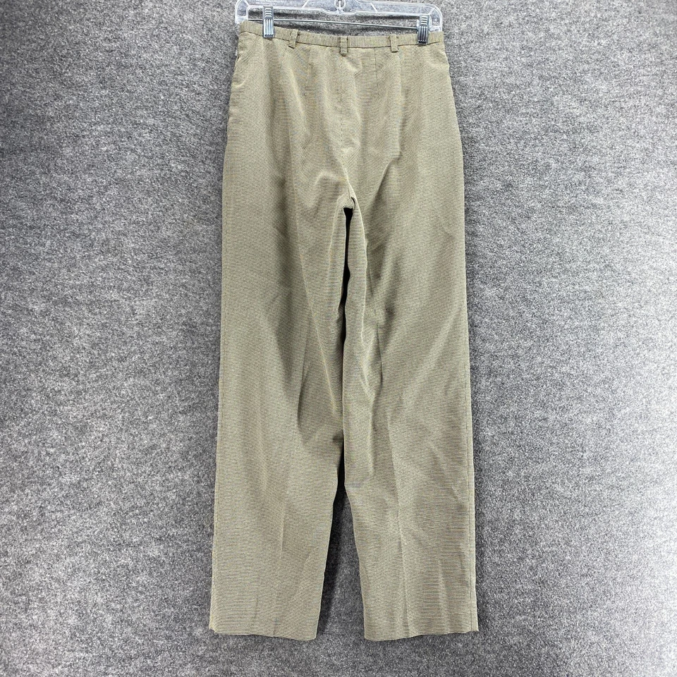 Liz Claiborne Dress Pants Women 8P Petite Gray High Rise Pleated Lined Straight - Image 2 of 4