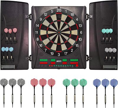 Best Sporting Dartscheibe elektronisch Wembley I Dartboard Kabinett Turniermaße