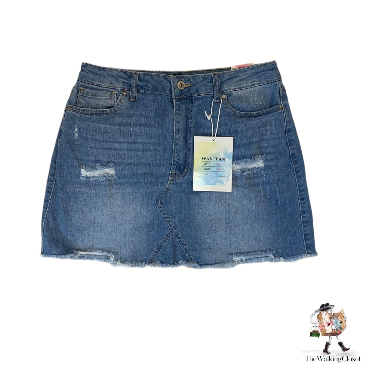 Wax jeans 2025 denim skirt