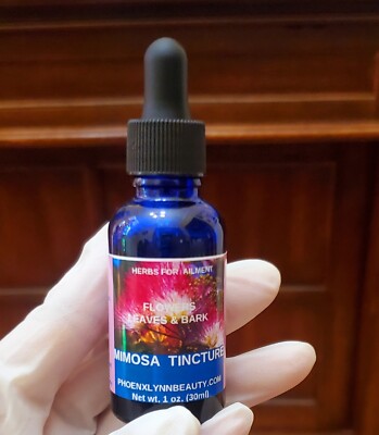  Mimosa Tincture Flower, Bark, Leaves Silk Tree, Alcohol Free Calming ,Happy 