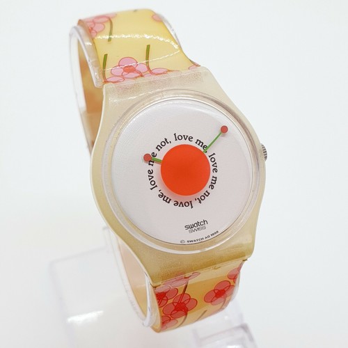 1998 Love Me Floral Swiss Swatch Watch for Women, Vinatge Floral Satch Watch 90s - Picture 3 of 12