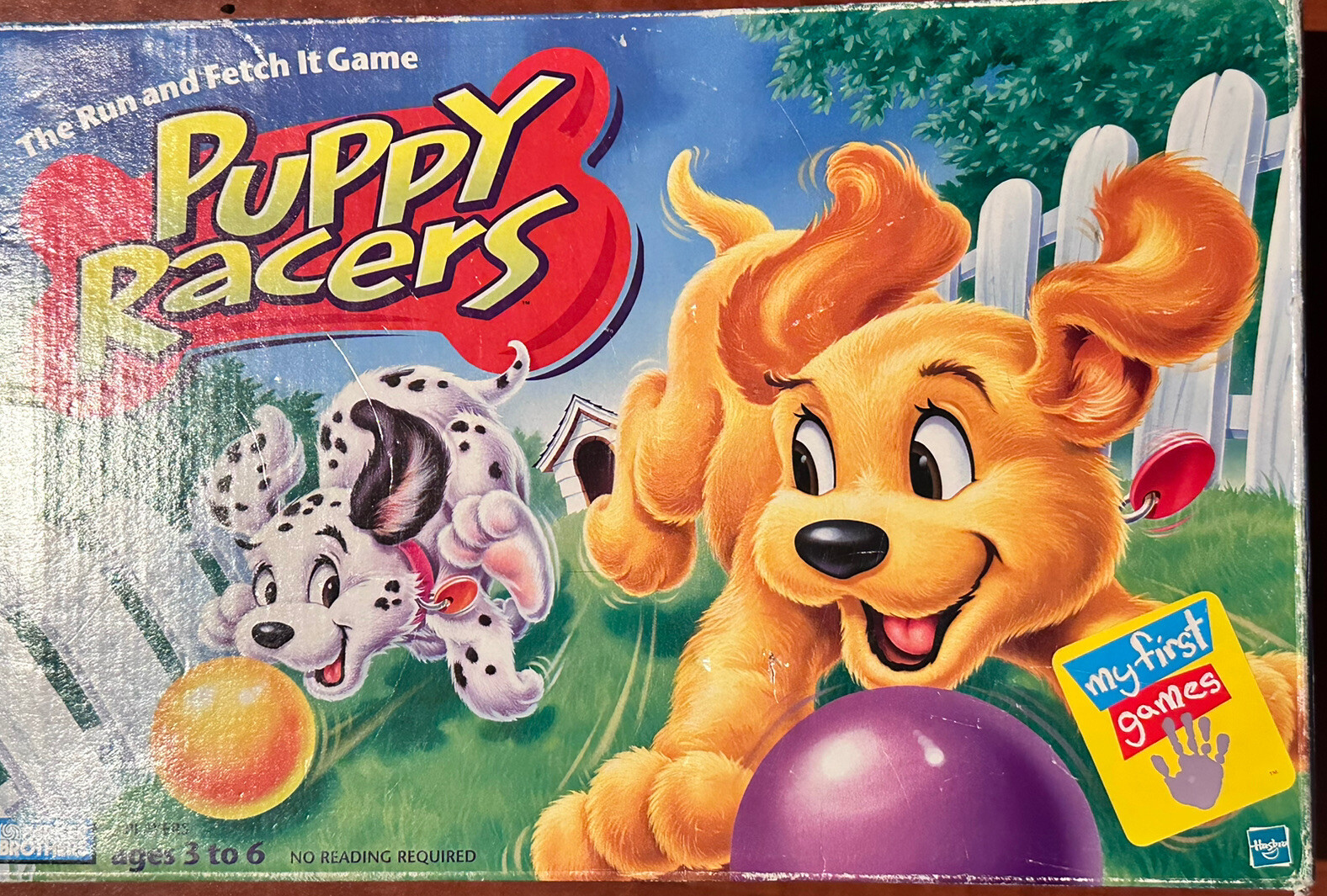 Vintage Puppy Racers Childrens Board Game MB Games Hasbro 1997