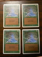 MTG Magic The Gathering Unlimited Stream Of Life x4 LP Condition #2