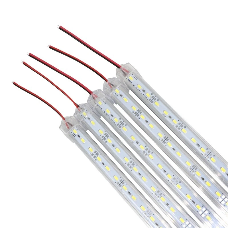 10pcs 50CM 12V 36led SMD 5630 Bar Rigid LED Light U Aluminum Shell + PC Cover - Image 2 of 4