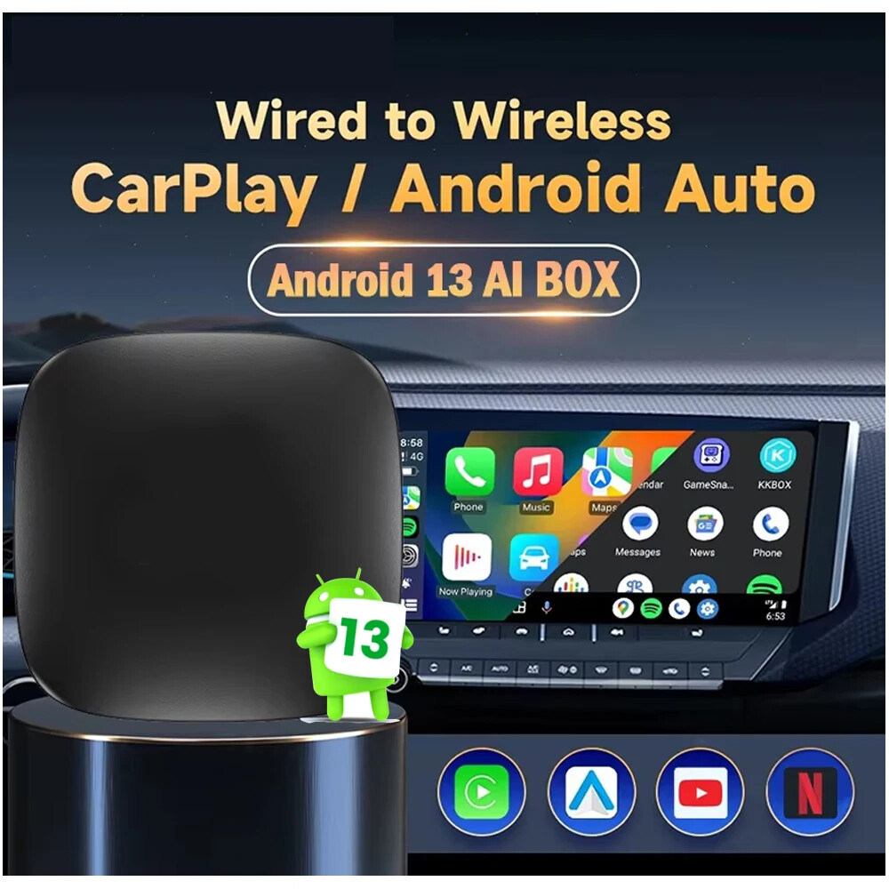 CarPlay AI Box　Android 13アタブター Android 13 Carplay Ai Box Wireless Android Auto Wireless