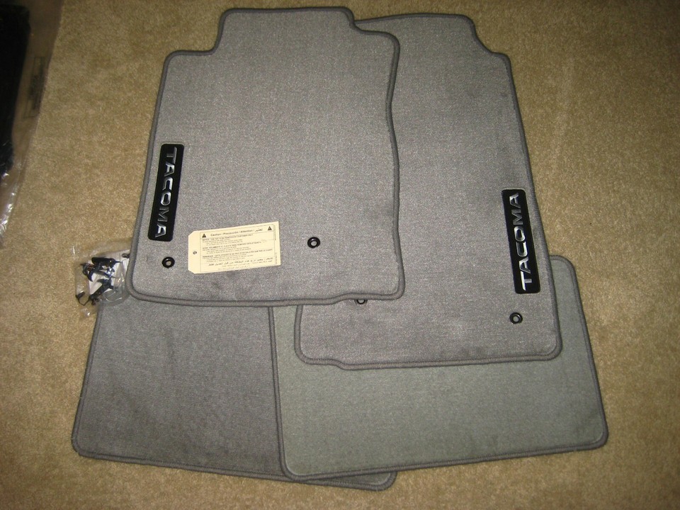 Toyota Access Cab Floor Mats Light Gray OEM Genuine Toyota 2005