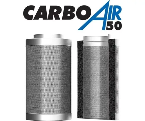 CarboAir50 Carbon Filter PreFilter Hydroponics Odour Removal 4" 5" 6" 8" 10" 12"