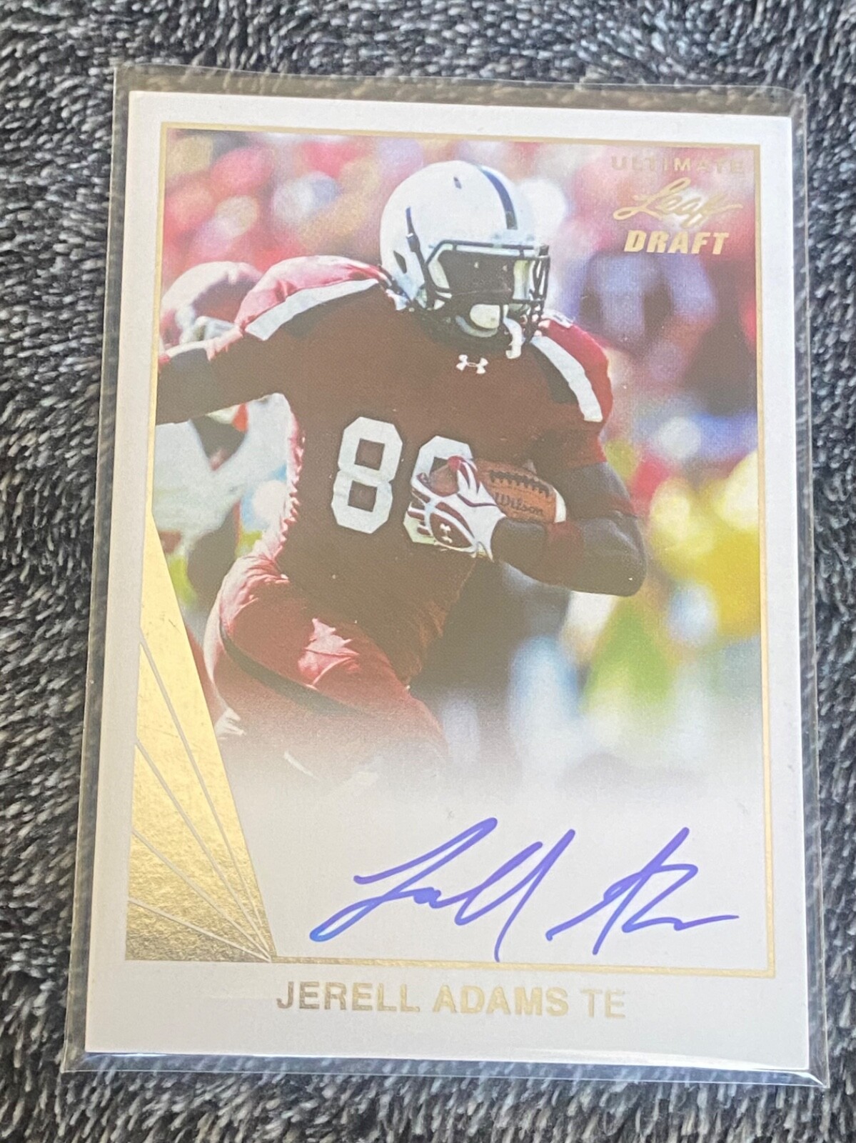 2016 Leaf Ultimate Draft 1990 Silver Jerell Adams #BA-JA1 Rookie Auto RC