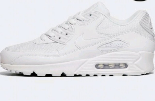 nike air max 90 essential triple white