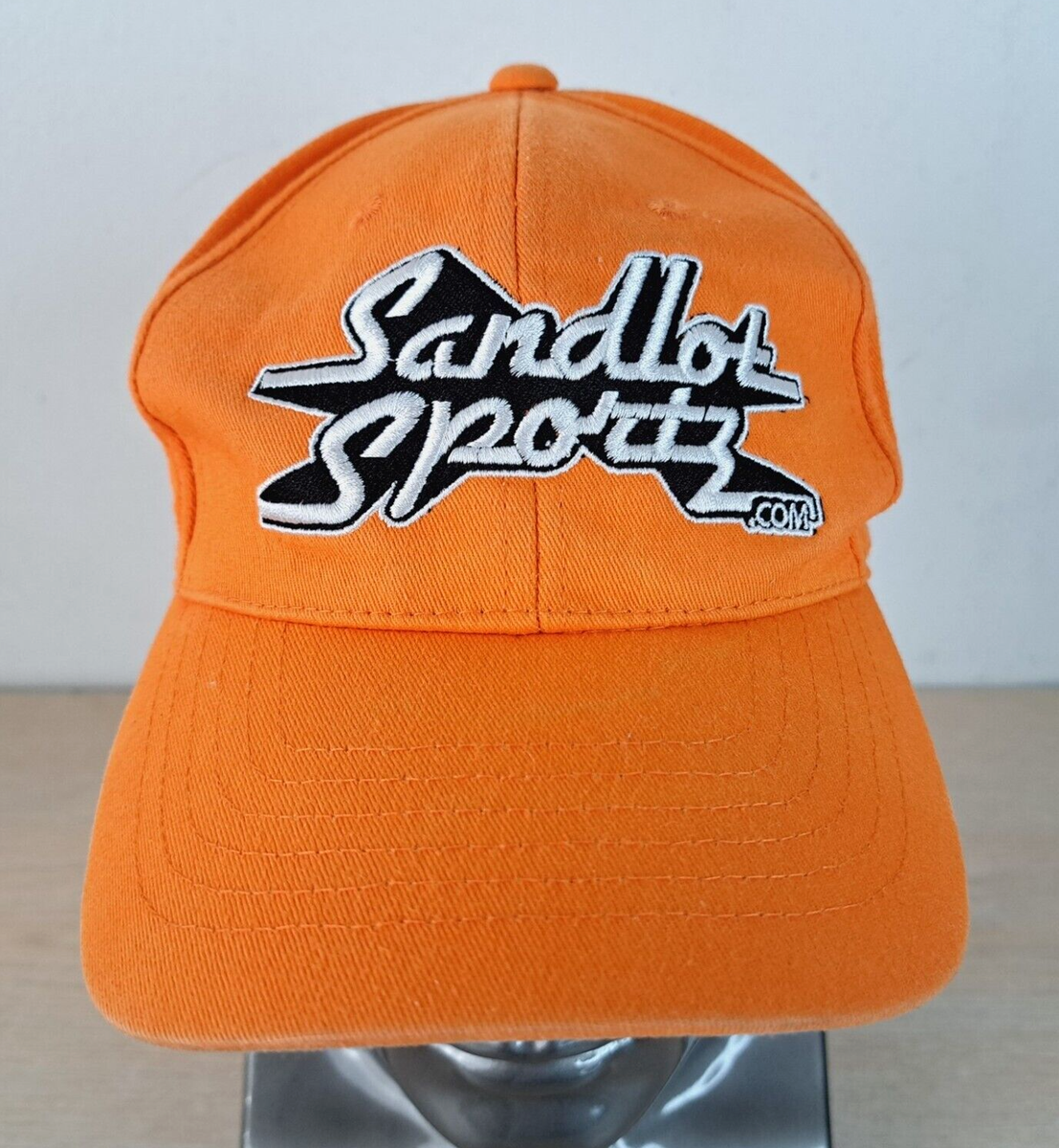 SANDLOT SPORTS ADJUSTABLE SNAPBACK BASEBALL HAT/CAP, ORANGE,