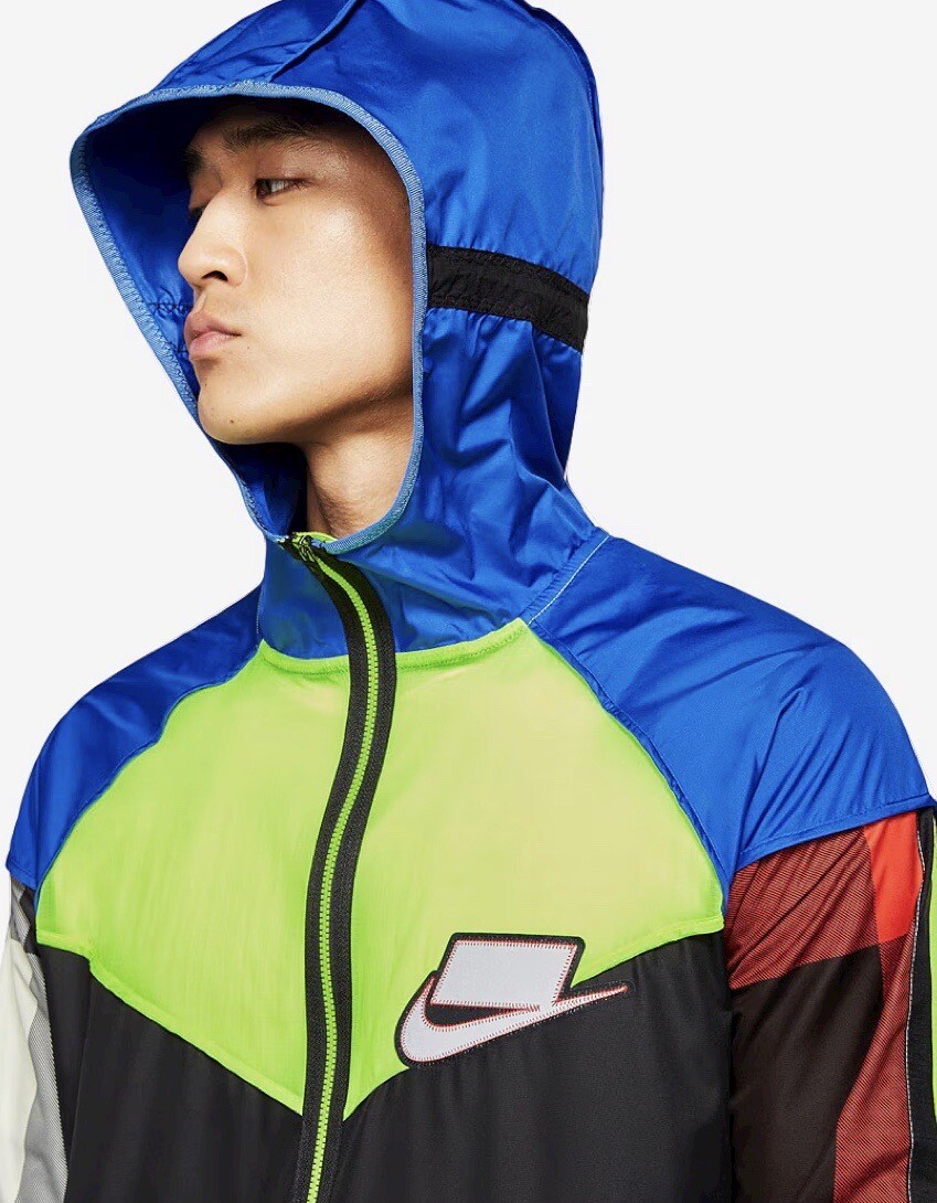 Nike 'Meekz' Wildrun Running Windbreaker Patchwork Jacket - XL