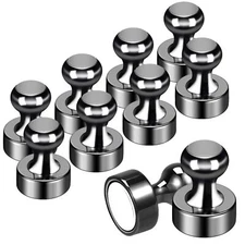 10Pack Fridge Magnets Adults Refrigerator Magnets Strong Metal Whiteboard Mag...