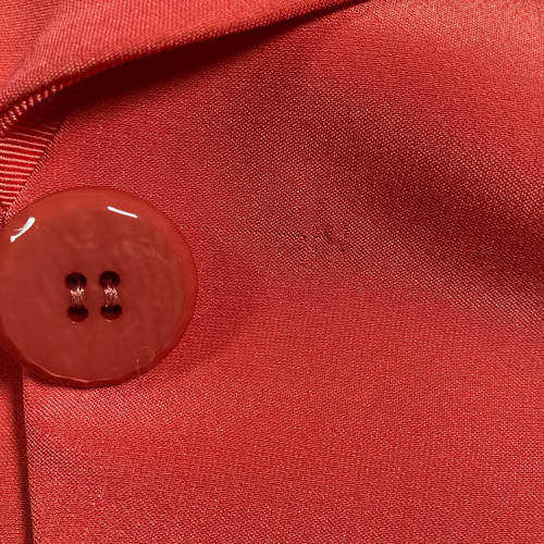 Armani Collezioni Blazer Women 8 Bright Coral Spring Summer Crop Jacket Lined - Picture 7 of 9