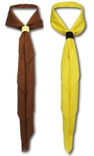 Cub Scout Boy Scout Girl Guide Uniform Neckers - Solid Colours - Adult Sizes 