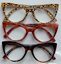 BETSEY JOHNSON 2.00 WOMEN'S READING GLASSES 3-PACK READERS NEW AUTHENTIC
