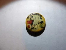 Mutt & Jeff Comic  IVE GOT YOUR NUMBER 1910 Tobacciana Pinback  Fisher 1.75"