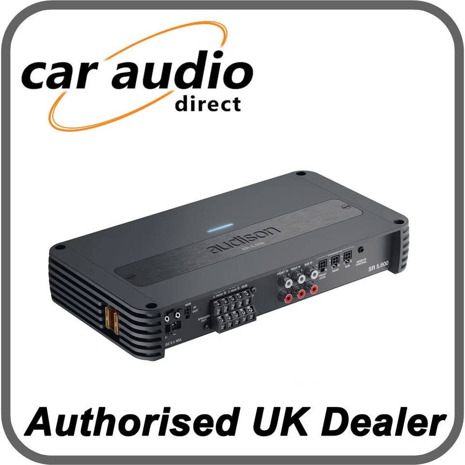 Audison SR 5.600 1,010W Class D 5 Channel Car Speaker Subwoofer Amplifier