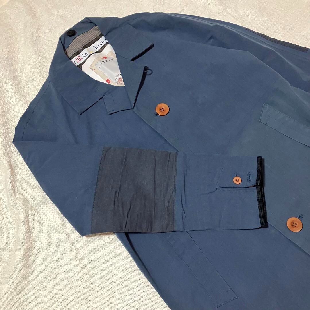 Visvim Men's Coat Jacket Outer Gore-Tex Blue Navy Casual