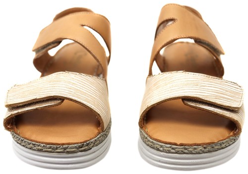 Cabello Comfort Rhonda Womens Leather Comfortable Sandals - Picture 11 of 13