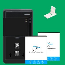 Good Quality 2x 950mAh Lithium Battery Charger Bracket f Alcatel OneTouch A392CC