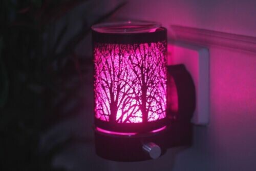 Plug In Warmer Woodland Aroma Wax Melt Burner Compact LED Lamp Multi Colour New - Picture 3 of 22