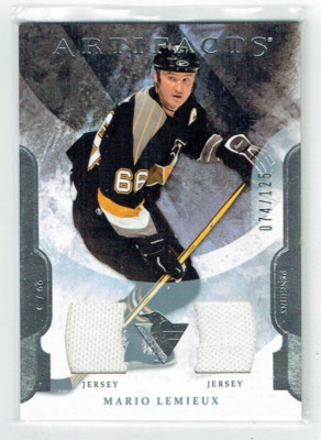 11-12 UD Upper Deck Artifacts  Mario Lemieux  /125  Dual Jerseys  HOF