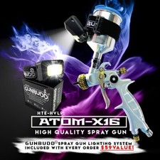 Atom New Mini X16 Hvlp Spray Gun Automotive Painting Gun With Free Gunbudd Light