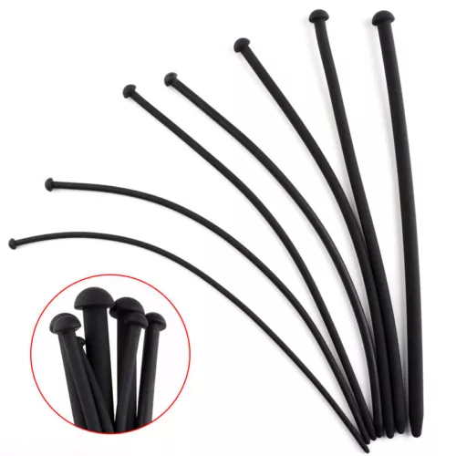 Silicone Penis Urethral Plug Urethra Stretching Stretcher Sounding Dilator Male - Picture 5 of 16