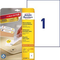 Avery Zweckform L4735REV-25 Universal Etiketten (25 Plus 5 Klebeetiketten Extra,