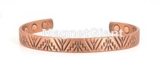 Solid Copper High Power Magnetic Bangle Bracelet Cuff - BG59C