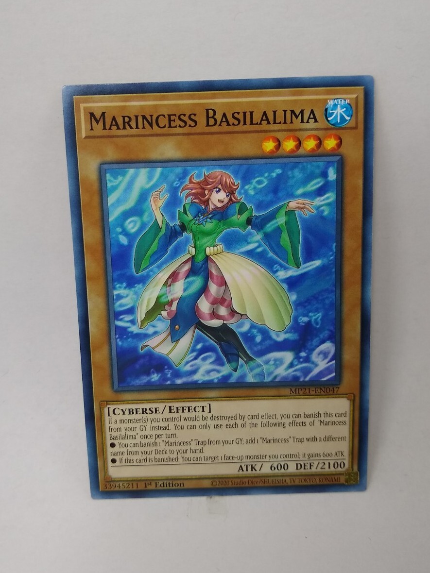 YU-GI-OH! Marincess Basilalima. MP21-EN047. 1st Edition Card. TCG CCG Yugioh 