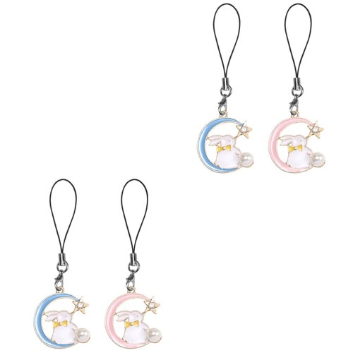Set of 2 Legierungsanhänger Schlüsselbund Liebhaber Ästhetische Handyanhänger - Zdjęcie 2 z 12