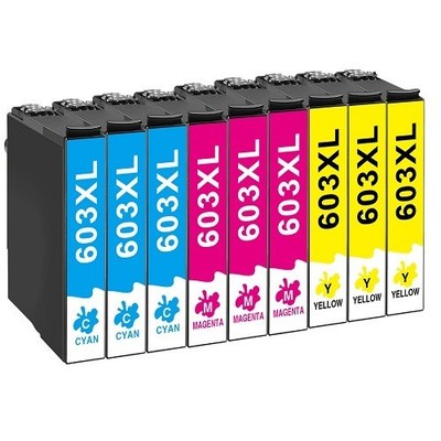 9x Epson 603 XL Patronne kompatibel für WF-2810 2830 2850 XP-2100 3100 4100.....