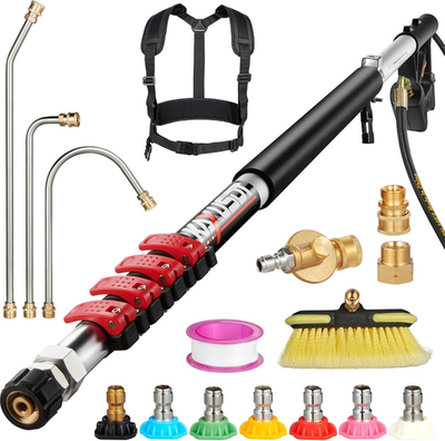#ad 24 FT Pressure Washer Extension Wand Power Washer Extension Wand with Gutter Cl $218.15