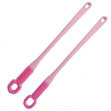 Long Handle Toe Cleaning Brush for Shower, Soft Rubber Toe Cleaner Between To...