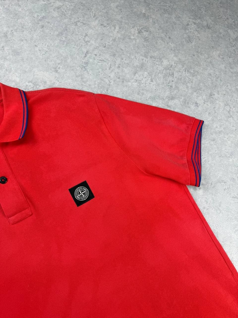 Stone Island Slim Fit Polo Red Custom Bleach Wash 3XL Duties Paid (USA) thumbnail 6