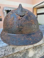 Elmetto Adrian Italiano Mod 16 Fregiato Ww1 Scavo Grande Guerra 