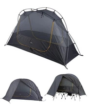iClimb Ultralight 4 Season Solo Tent Waterproof with Snow Skirt Rainfly, Grou...