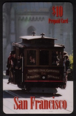 San Francisco Trolley: Kabel Auto #56 Van Ness Avenue Kalifornien Telefon Card
