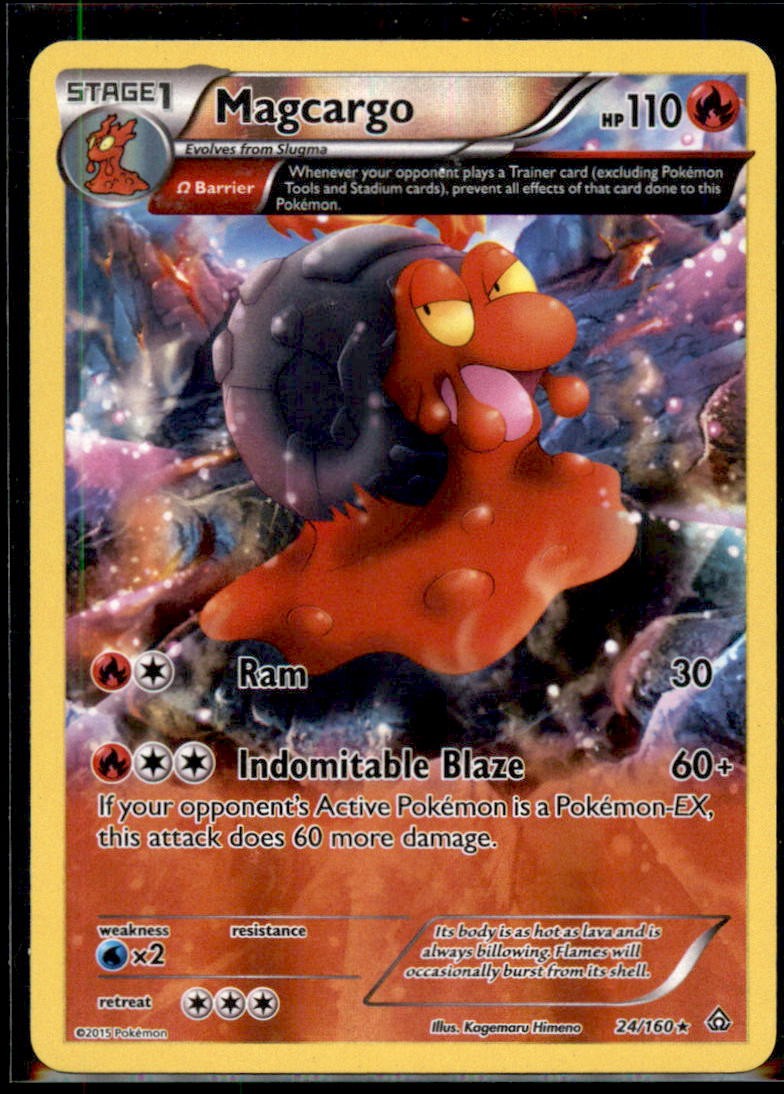 PokemonTCG - Magcargo (Omega) Rare XY - Primal Clash 24/160 LP