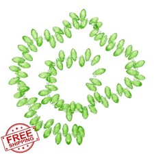 PATIKIL Light Green Teardrop Crystal Beads 2 Strands 12x6mm for Jewelry
