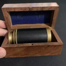 Personalized Vintage Marine Spyglass - Antique Brass Nautical Pirate Telescope