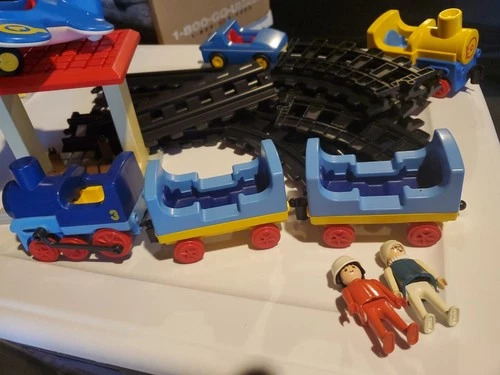 Playmobil Vintage Train Set 3 With Tracks And Extra Vehicles