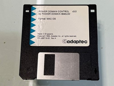 Adaptec Power Domain Control v3.0 (Mac OS)(Power Domain 3940UW) floppy disk