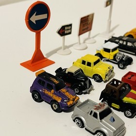 Micro Machines 38 Vehicle Lot Monster Trucks Transformers 4x4 Police Fire Galoob