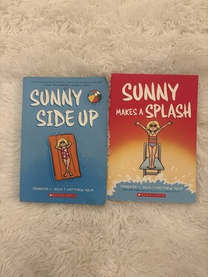 Sunny Side Up & Sunny Makes a Splash Graphic Novel Set Jennifer L. Holm PB (2)